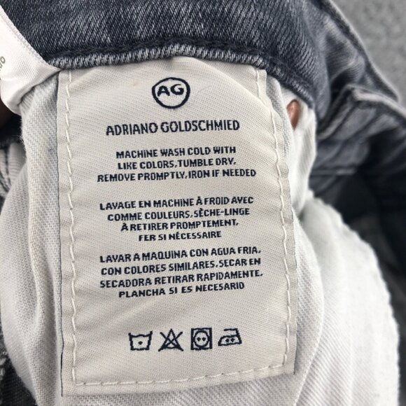 AG Adriano Goldschmied Jeans Womens 29 Gray Houndstooth Leggings Ankle Skinny - Picture 9 of 14